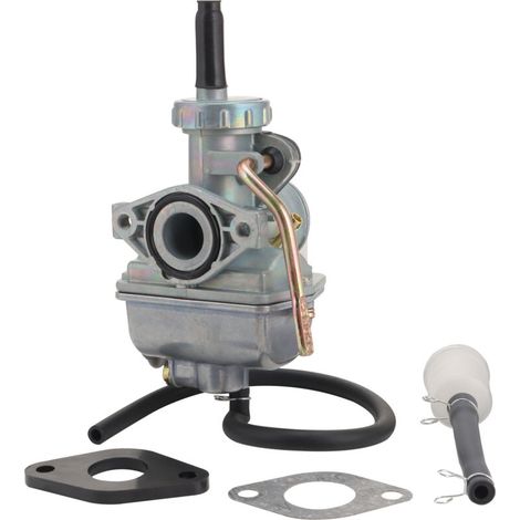 Le kit de réparation de carburateur N090-055 comprend une durite d'essence, un filtre à essence, un joint en bakélite et un joint en papier. Pièces d'entretien universelles pour motos. (1/5)