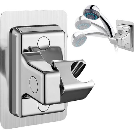 Support de douche rotatif à 360° sans perçage : support universel réglable pour douche à main ou pomme de douche. (1/5)