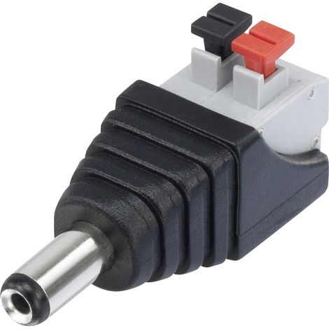 TRU COMPONENTS QT-DC2.1M Schwachstromverbinder Stecker, gerade 5.5 mm 2.1 mm 1 St. (1/2)