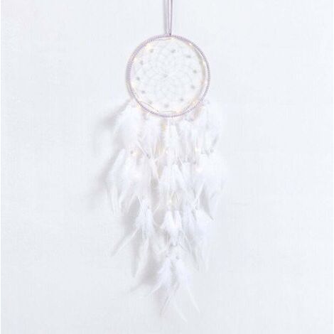 Attrape-rêves blanc, arbre de vie, décoration murale, cristal de roche aux vertus curatives naturelles, attrape-rêves artisanal pour la décoration de chambre, cadeau fait main - RAPANDA (1/4)