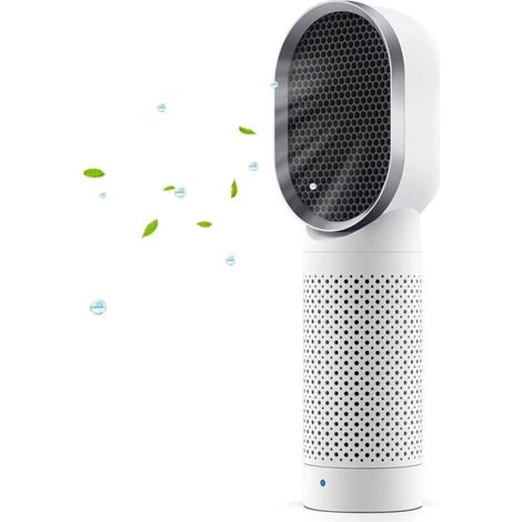 SABIR Mini Purificateur d'air Personnel -Filtre HEPA Véritable et Filtre à Charbon Actif, Ioniseur, Silencieux, Retirer Poussière, Allergies, Fumée, Odeur, pour Maison Bureau Chambre, USB (Blanc) [Cl (1/5)