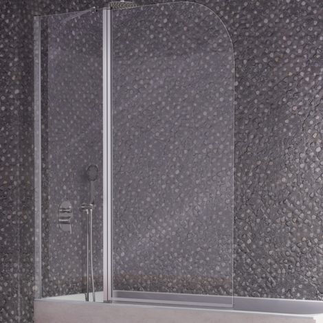 Pare-baignoire fixe et pivotant RITA 120 x 150 cm