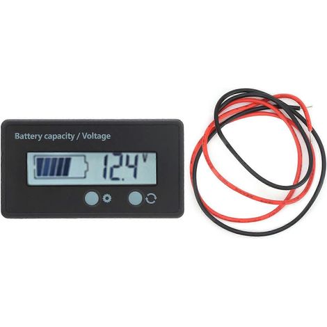 DC10-100V Batteriekapazitäts- und Spannungsmesseranzeige mit weiß hinterleuchtetem LCD-Display