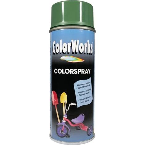 Vernice spray colorworks ral 6011 asciugatura rapida finitura lucida
