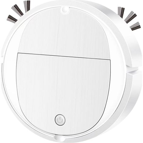 Robot Balai - Aspirateur Robot 1000-1499 Pa - Nettoyage Aléatoire - Fonction Balayage + Aspiration - Pour Sol Dur - 3 W - Alimentation Piles AA - 1 Pièce (1/5)