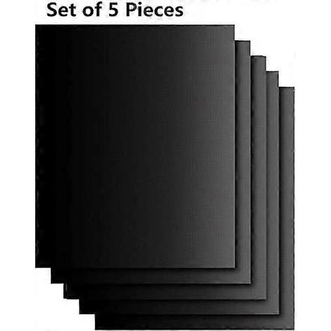 Filiyano-Lot de 5 tapis de cuisson réutilisables sans PFOA, pour poisson et végétalien, compatibles avec barbecue au charbon de bois, four et plaque (1/5)