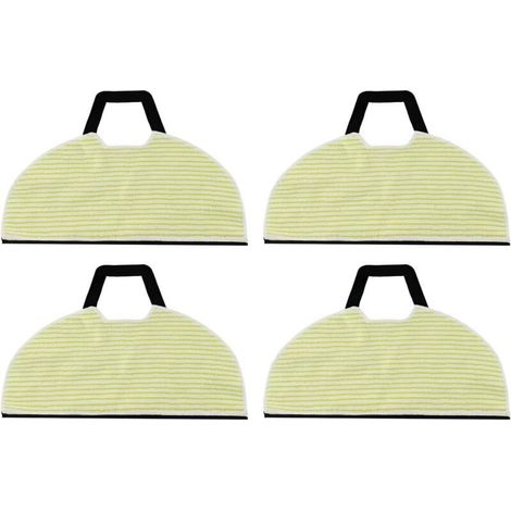 Set of 4 washable and reusable microfiber mop pads for RV2610WA, AV2610WA, RV2620WD, RV2610WFUS, and RV2410WD robot vacuum cleaners (1/4)