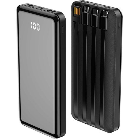 Powerbank forever tb 411 con cavi usb c lightning micro usb - 10000mah