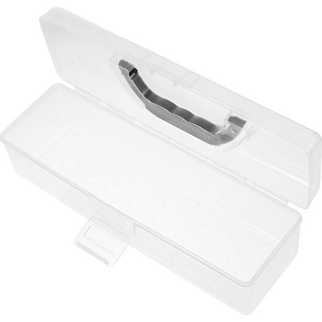 rectangulaire transparente en plastique pour ranger pinceaux (1/5)