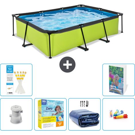 Exit Pool Rechteckig - 300x200x65 cm - 7-teilig S181