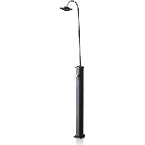 GRE – Douche solaire aluminium 18L – Mélangeur eau froide et chaude – Installation facile près de la piscine – Design contemporain (1/5)