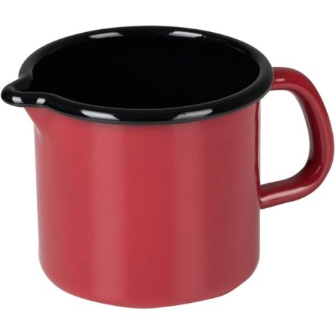 Lechera RIESS 0,75 litros Ø10cm esmalte rojo