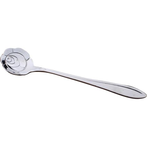 VILLCASE Cuillères à Glace Agitateur de Café Unique Fleur en Acier (1/5)