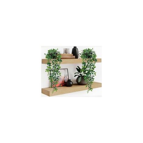 Lot de 2 Plantes Artificielles Tombées avec Pots, 65 cm Mandala Artificiel Décoratif Extérieur Intérieur Salon Chambre Pots de Fleurs Décoratifs (1/5)