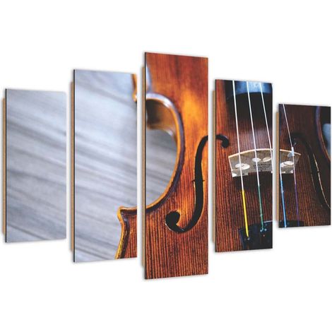 Quadro deco panel 5 parti, Violino - 150x100 (1/5)