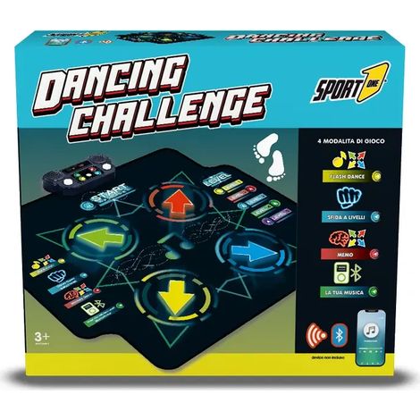 Tappeto per Bambini Interattivo Musicale Danza Blu con Luci e Bluetooth