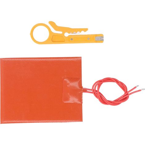Coussin Chauffant en Silicone 12V 20W 250℃ Coussin Chauffant pour Bloc Moteur Coussin Chauffant pour Batterie de Voiture Mince (1/5)