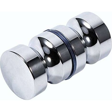 Bathroom Door Handle Round Aluminum Alloy Single Sided Shower Glass Pull Knob Foe Bathroom Shower Cabinet Handle (1/5)