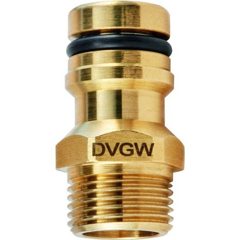GEKA plus – Raccord pour appareil eau potable, filetage mâle 1/2 pouce – Laiton, 13 mm, DVGW VP550