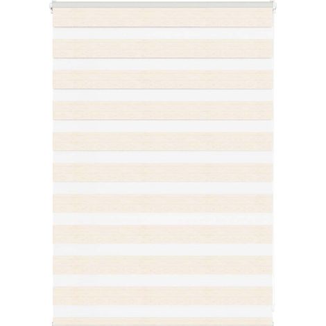 Doppelrollo Marmorbeige 115x100cm Stoffbreite 110,9 cm Polyester