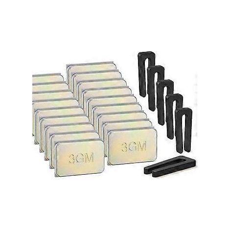 Kit d'équilibrage pour ventilateur de plafond (lot de 24) comprenant 6 jeux de clips d'équilibrage et un poids de 3 g. (1/5)