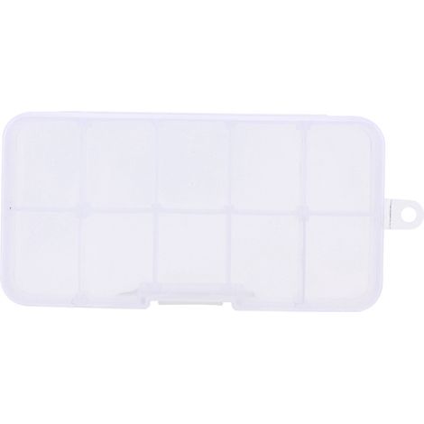 Boîte De Rangement À Vis - 10 Compartiments En Plastique Abs - Pour Outils Et Pièces Détachées - Transparent (1/5)