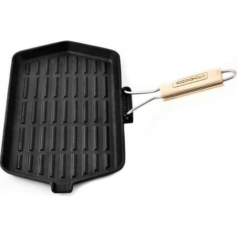 Kitchencook - Grill3521a Tfi - Grill Rectangulaire Fonte émaillée 35×21 Cm - Tous Feux Induction (1/5)