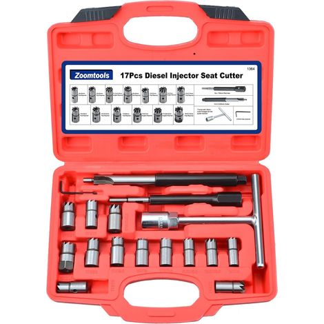 Kit de Nettoyage pour injecteur Diesel, Fraise de siège d'injecteur (1/5)