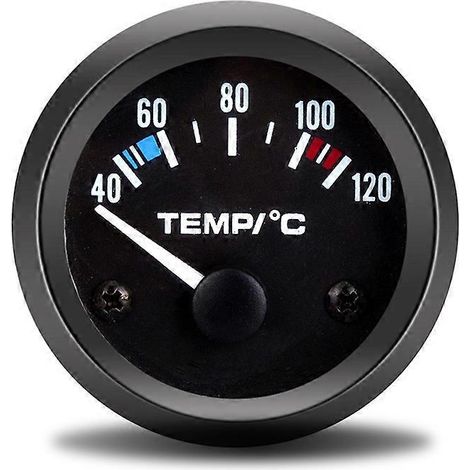 Jauge de température de liquide de refroidissement automobile universelle à LED blanche, 5,2 cm, 12 V, 40-120 °C (1/5)