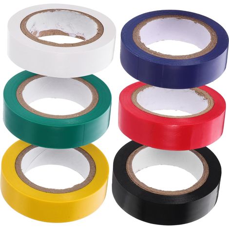 Zerodeko 6 Rouleaux de Bande Aislante Pvc Excellente Adhésion (1/5)