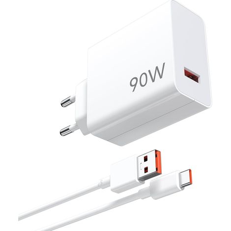 90W Chargeur Rapide avec Câble USB C 1m pour Xiaomi 15T Pro 17 Ultra (1/5)