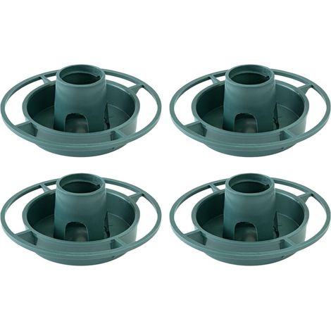 Set de 4 mangeoires d'oiseaux de jardin en plastique avec porte - bouteille pour oiseaux sauvages, jardin, terrasse, décoration verte (1/5)