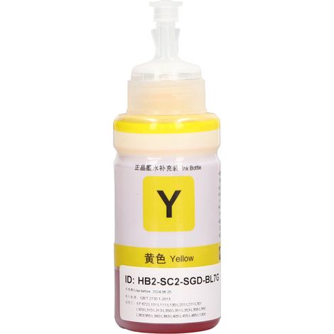 Cartouche d'encre jaune recharge compatible 672 L360 L380 L351 L1300 L383 L565 (1/5)