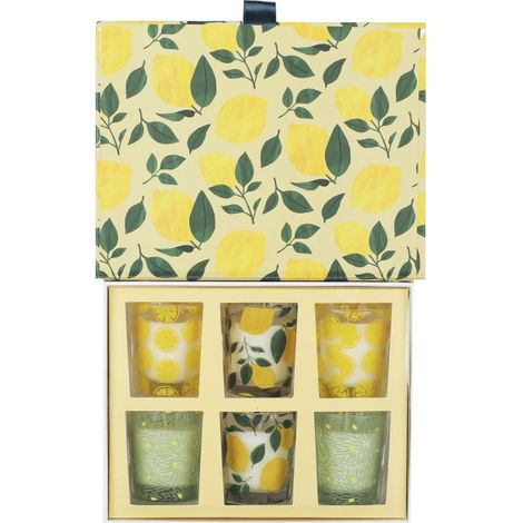 Coffret 6 Bougies Parfumées "Vintage" 8cm Citronnelle (1/5)