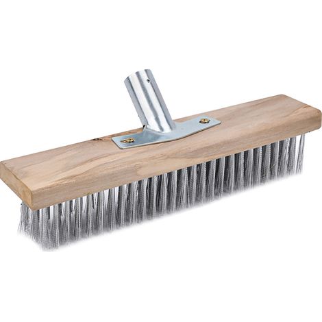 30 cm lange, robuste Oberflächenbürste aus Edelstahl – vielseitig einsetzbar, zuverlässig und langlebig – ideal für Garagen und Betonflächen. (1/5)