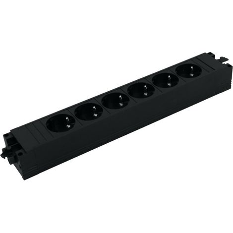 Bachmann 906.12640 Steckdosenleiste 6 Steckdosen AC Indoor Schwarz