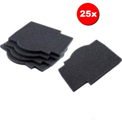 Trade-Shop Luftfilter / Staubfilter 191 x 166 mm kompatibel mit Lunos Silvento ersetzt 39721, 039721, 2/FSI-R / Lüfter, Ventilator, Klemmlüfter - 25 Stück