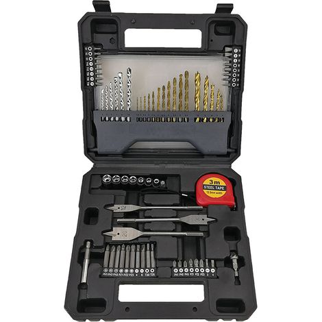 Boîte de Rangement pour Forets Transparente 001-1, Kit de Réparation Domestique, Coffret à Outils Manuel avec Accessoires de Quincaillerie