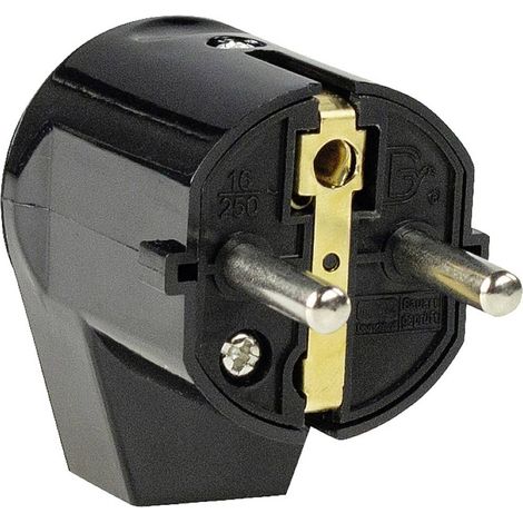 AS Schwabe 45042 Spina maschio angolare nera in PVC