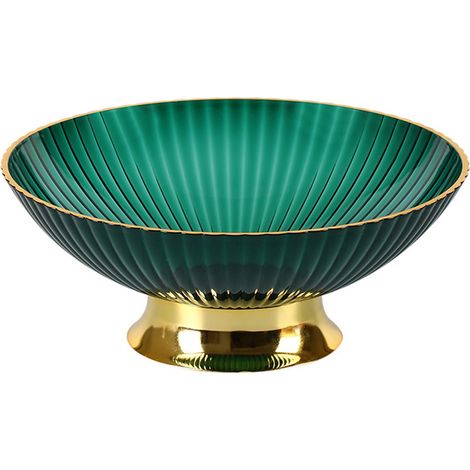 Panier À Fruits - Bac À Égouttage Pour Comptoir Cuisine - Récipient Pour Fruits Et Légumes - Vert - 25x25x10 cm - 1 Pièce (1/5)