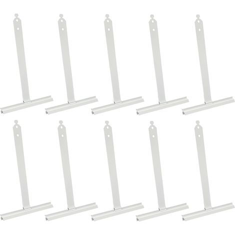 10 Stück Mini-Aufhängungsfedern für Rollläden, Rollladenbefestigungen, Aufhängungsfedern für elektrische und manuelle Rollläden (100 x 190 mm, Weiß)