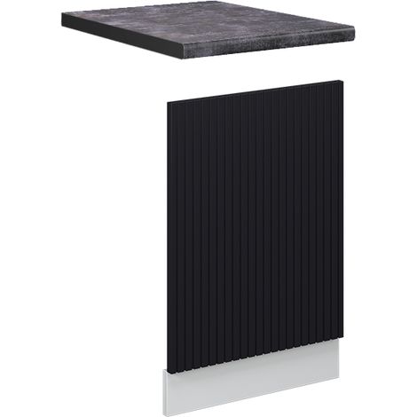 Façade Fame-Line, Noir rayé, 45 cm , PT Anthracite, Vicco (1/5)