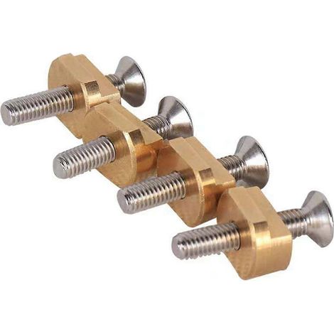 4 supports de foil taille M6 et 4 écrous en T pour fixation de rails de foil (surf) (1/5)
