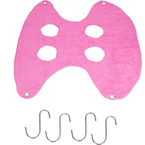 Dicke und weiche Hängematte für die Krallenpflege, Nagelschere für mittelgroße/kleine Katzen, Maniküre-Hängematte, Größe S, Fuchsia-Rosa (1/5)