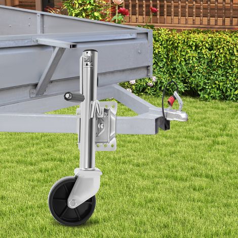 Anhängerheber 1200 lbs, Mit 6 Zoll Rad, Höhenverstellbar, Ideal für Bootsanhänger, Wohnwagen, Schwerlast (1/5)