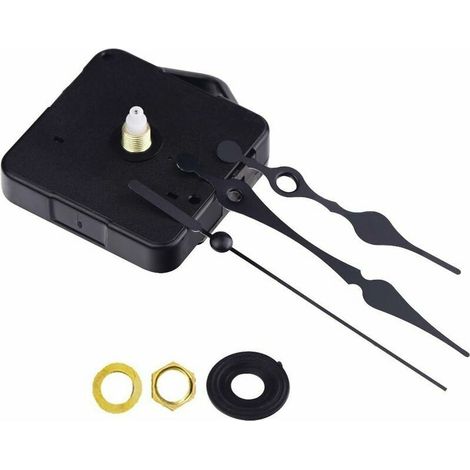 Clock Mechanism Pendulum Movement Quartz Clock Movement DIY Watch Movement Parts Mechanism Repair Tools Black, 3/25 Inch Maximum Dial Thickness, 22.5mm Length Inches (1/4)