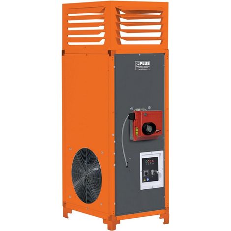 Générateur d'air chaud fioul vertical 34,8 kW – Débit 2700 m3/h – Brûleur automatique avec contrôle électronique – Pour locaux jusqu'à 3150 m³ – S Plus (1/3)