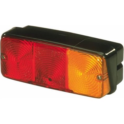 Lem Select – Feu arrière gauche 4 fonctions 160x70x71 mm – Feu de position, clignotant, stop, éclairage plaque – Fabrication européenne AMA (1/2)