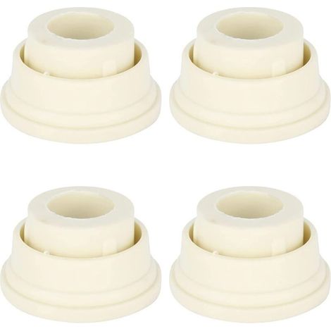 4 Pièces Pare-Chocs en Caoutchouc Échelle de Piscine, Bouchons Piscine Coussin Protection Chocs Tampons Convient Aux Tubes Creus (1/4)