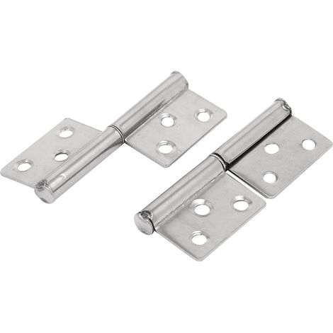 2,5-Zoll-Länge Metall Möbeltür Fahne Typ Butt Scharniere Silberton 2St (95afc3fef52660af5605599c0... (1/2)
